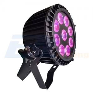 BY-4109A IP65 9X10W RGBW 4IN1 OUTDOOR FLAT PAR